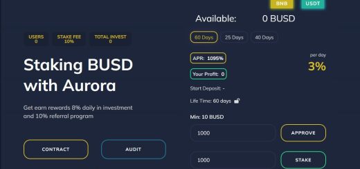 Aurorastake.com - Среднедоходный инвестиционный проект